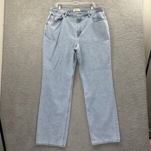 Abercrombie & Fitch The 90s Relaxed Jean High Rise Curve Love Women's 18/34 x 33